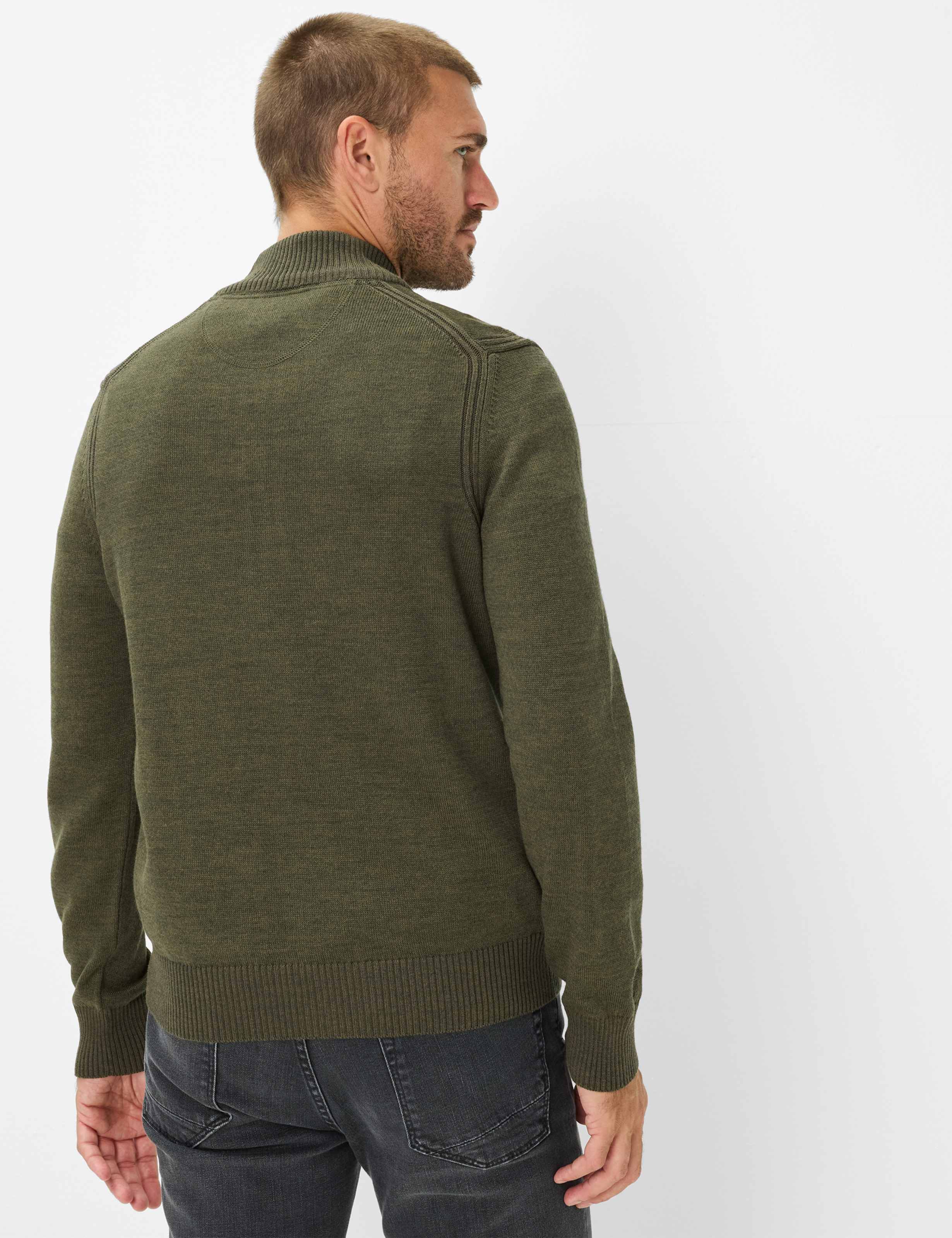 BRAX STEFFEN Langarm Pullover deep jungle 70130300 21-2067-30 von BRAX