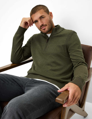 BRAX STEFFEN Langarm Pullover deep jungle 70130300 21-2067-30