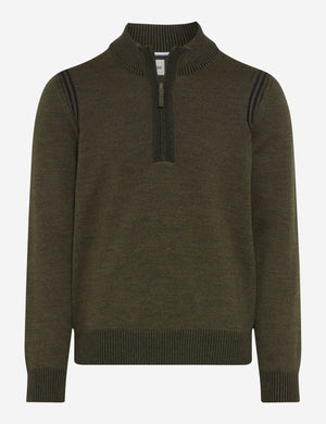 BRAX STEFFEN Langarm Pullover deep jungle 70130300 21-2067-30
