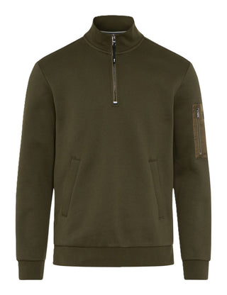 BRAX SION Langarm Pullover burnt olive 70624700 70-0111-35