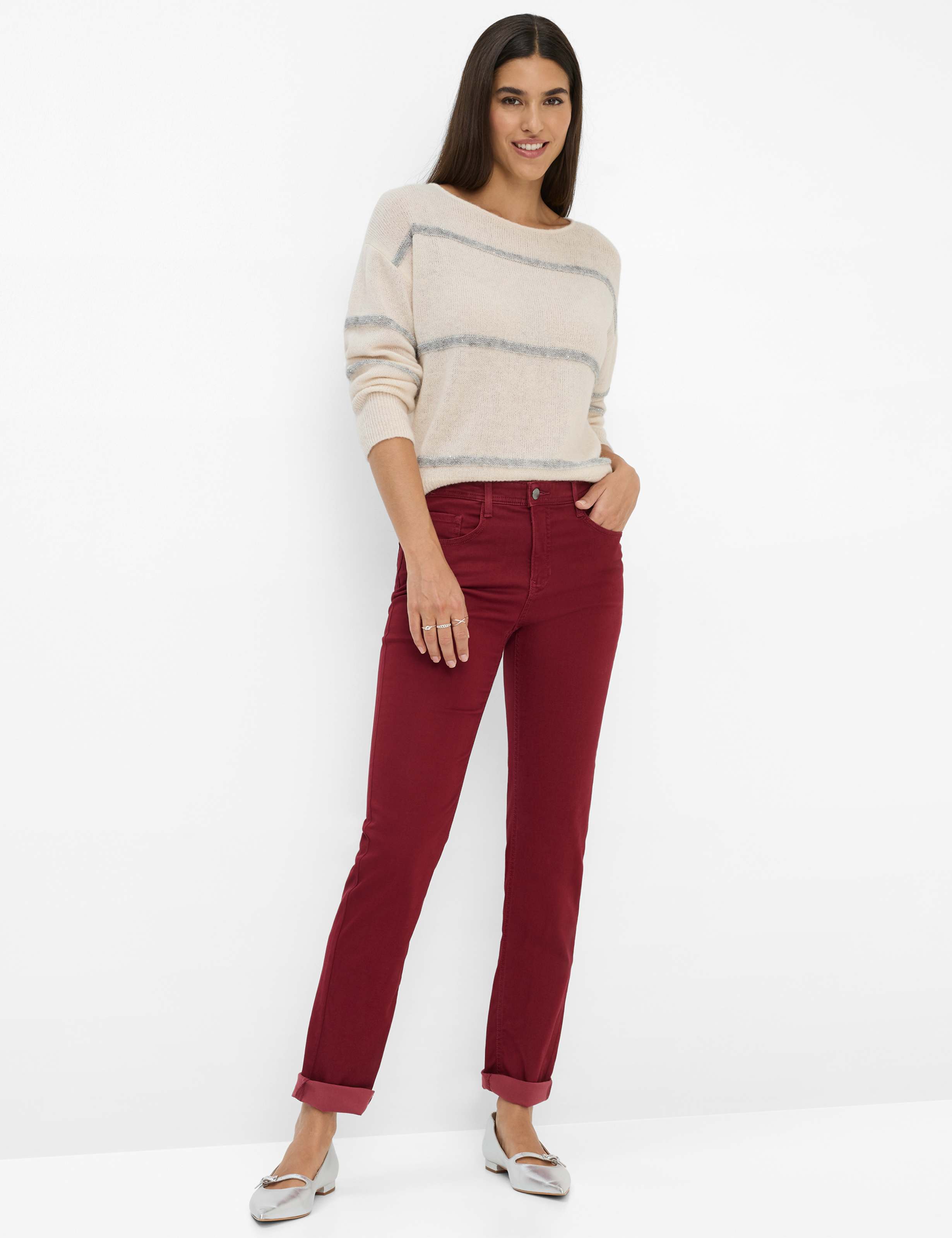BRAX Mary Five Pocket - Crimson Velvet Red - 9911220 71-1707-40 von BRAX