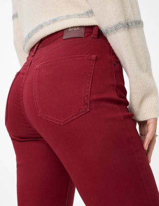 BRAX Mary Five Pocket - Crimson Velvet Red - 9911220 71-1707-40