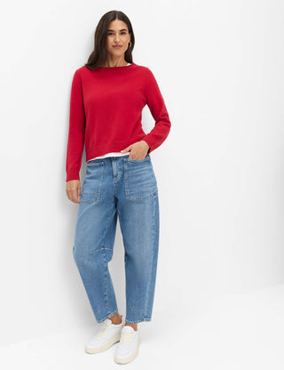 BRAX LISA Langarm Pullover cherry 90119600 90-6027-42