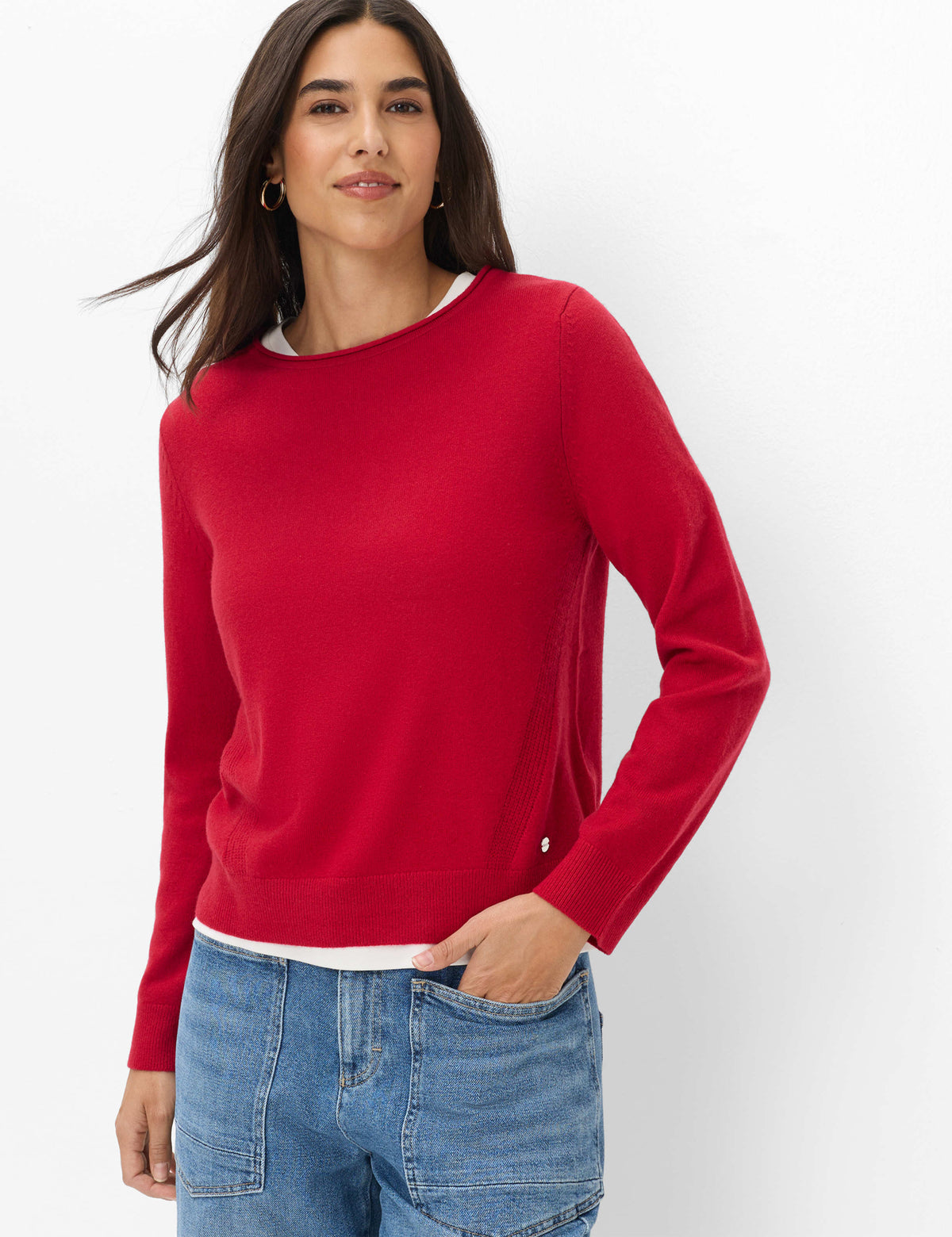 BRAX LISA Langarm Pullover cherry 90119600 90-6027-42 von BRAX