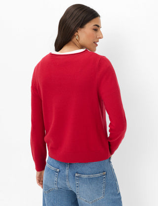 BRAX LISA Langarm Pullover cherry 90119600 90-6027-42
