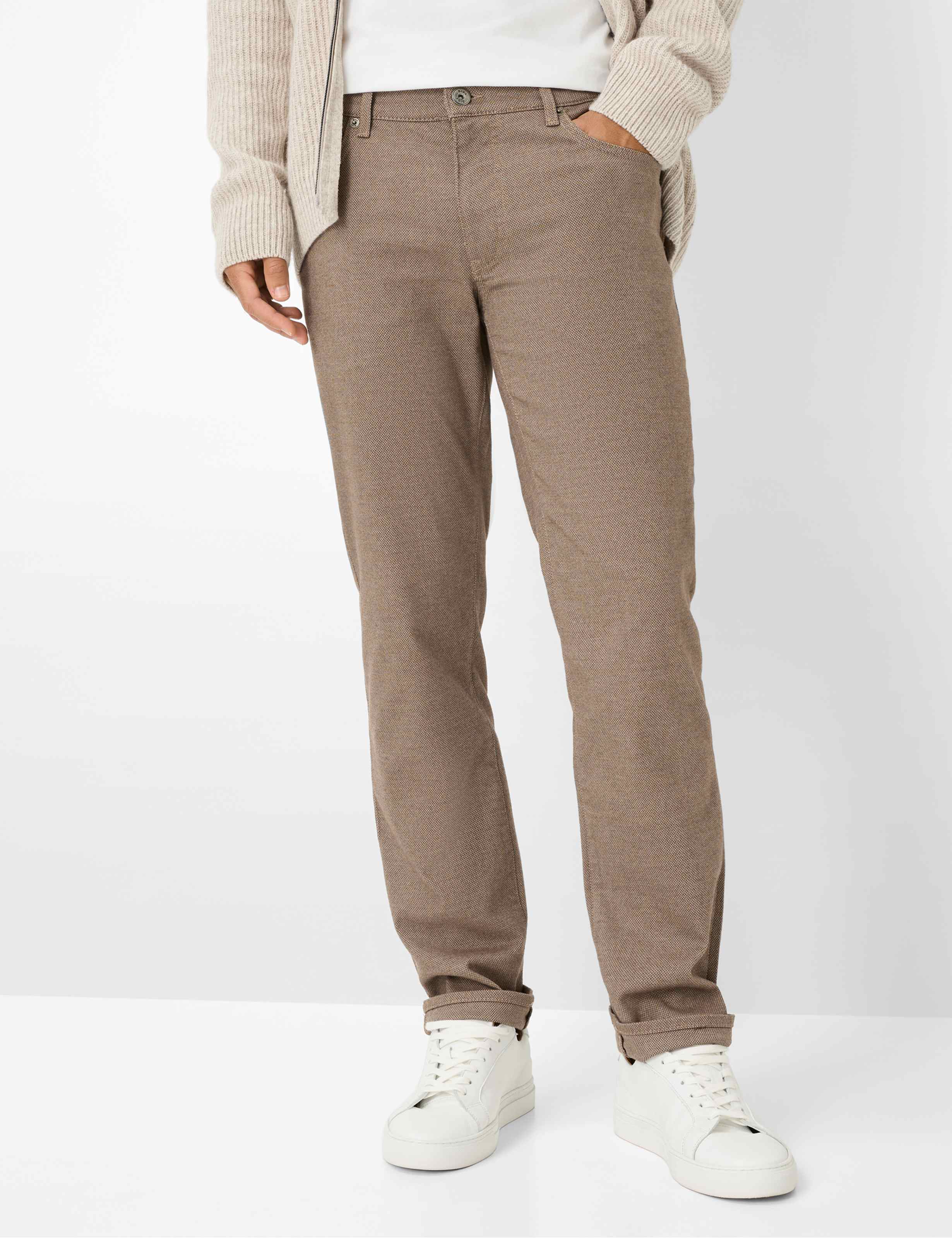 BRAX CADIZ Stoffhose - Umber Herringbone - 7864120 81-1827-56