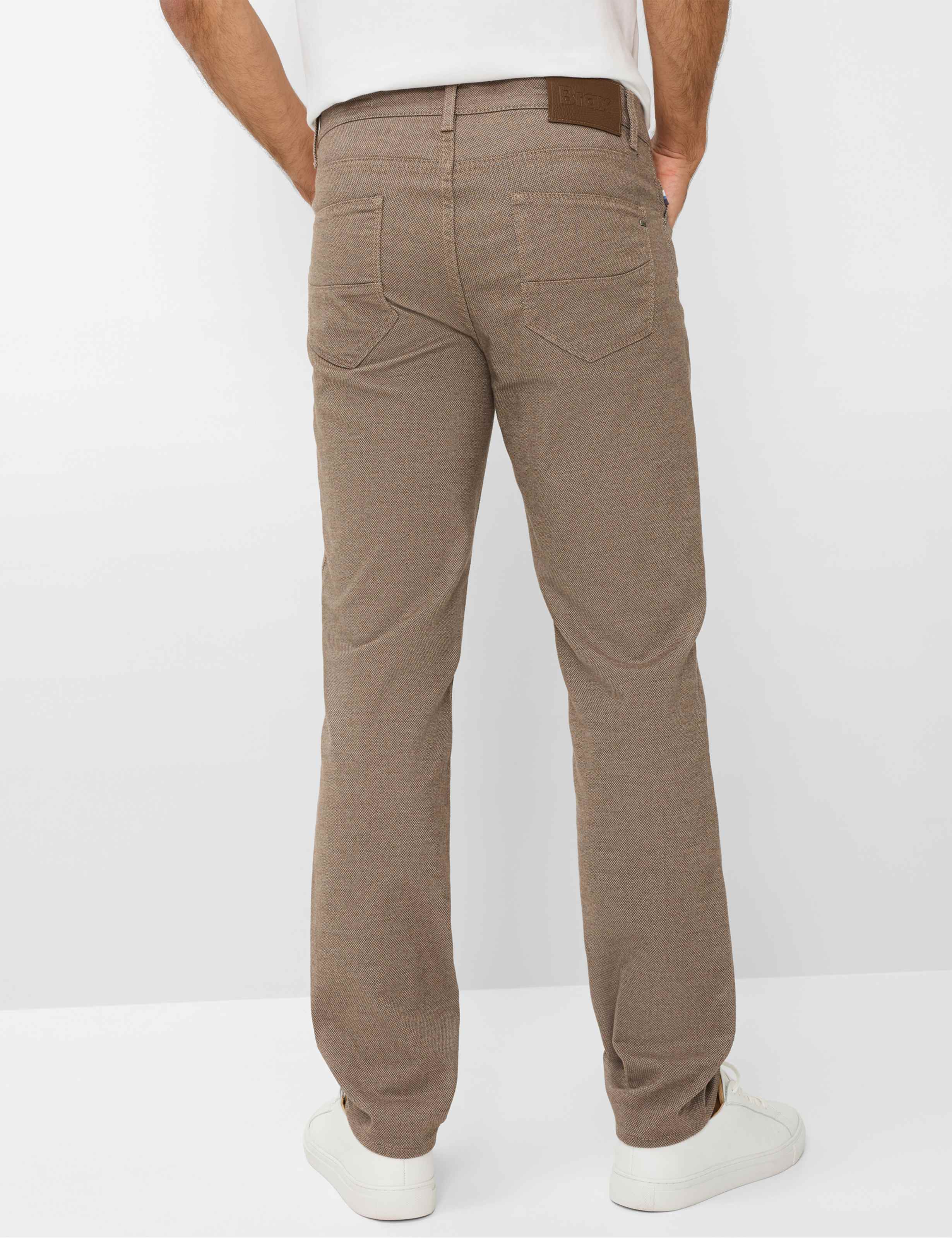 BRAX CADIZ Stoffhose - Umber Herringbone - 7864120 81-1827-56 von BRAX