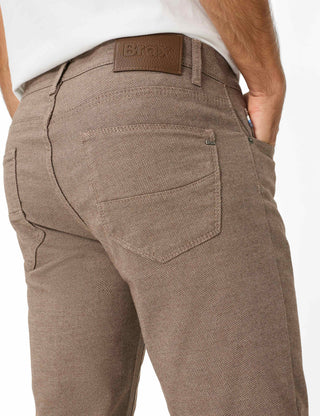BRAX CADIZ Stoffhose - Umber Herringbone - 7864120 81-1827-56