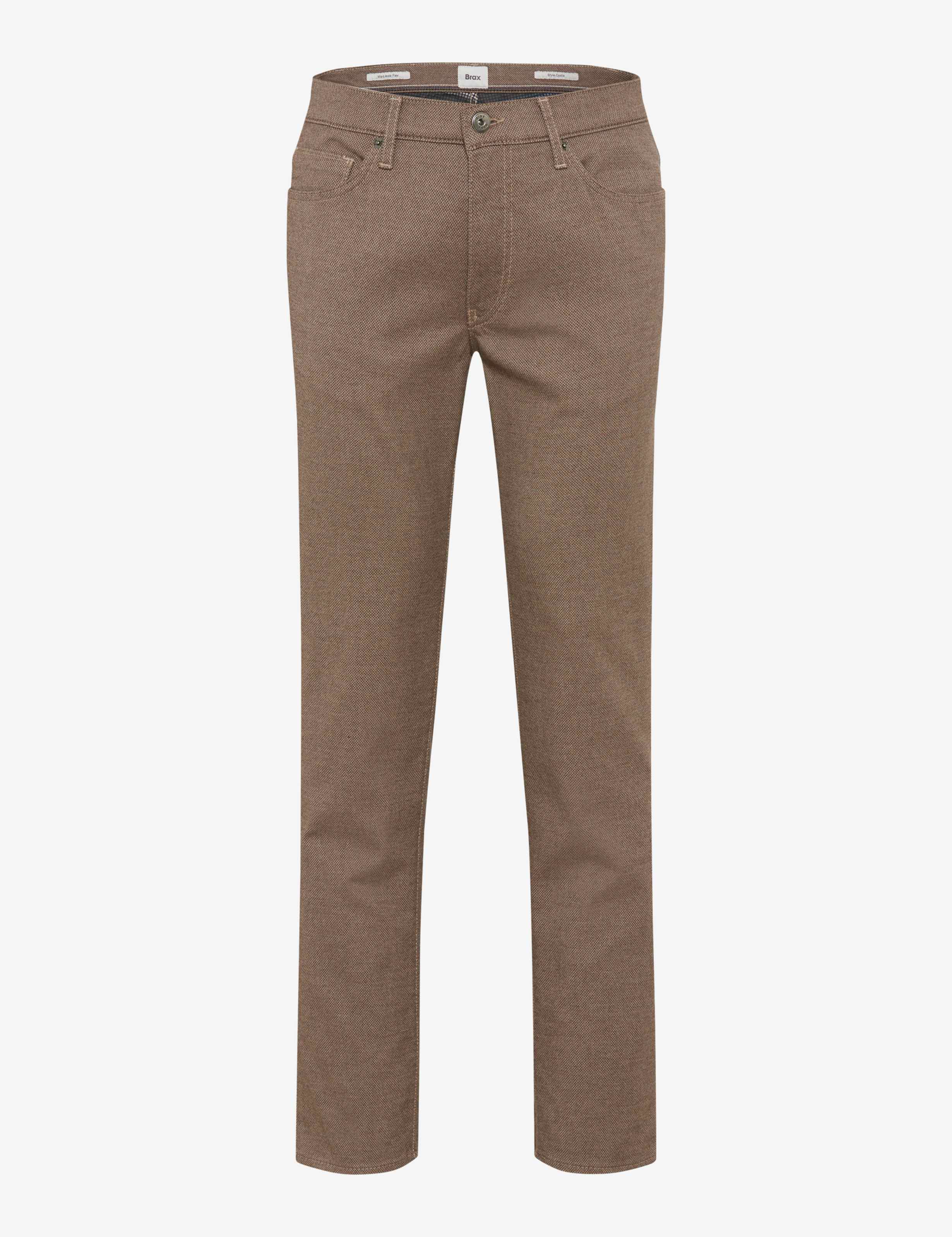 BRAX CADIZ Stoffhose - Umber Herringbone - 7864120 81-1827-56