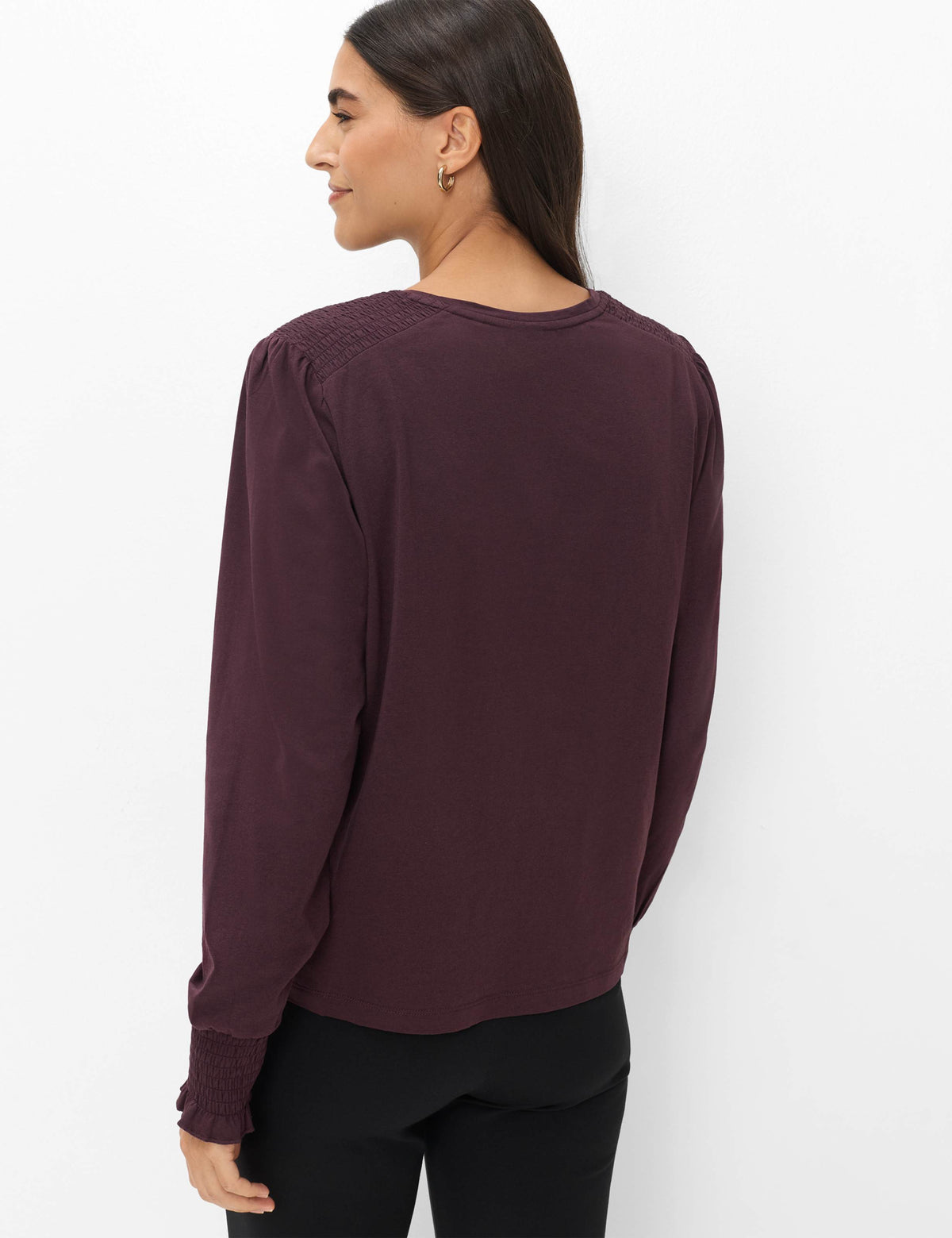 BRAX CAITLIN.L Langarm Shirt blackberry violet 90670800 90-0012-82 von BRAX
