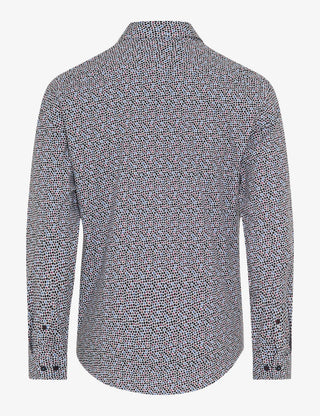 BRAX HAROLD P Langarm Hemd iced lavender print 74422200 74-0104-88 - HI-FLEX