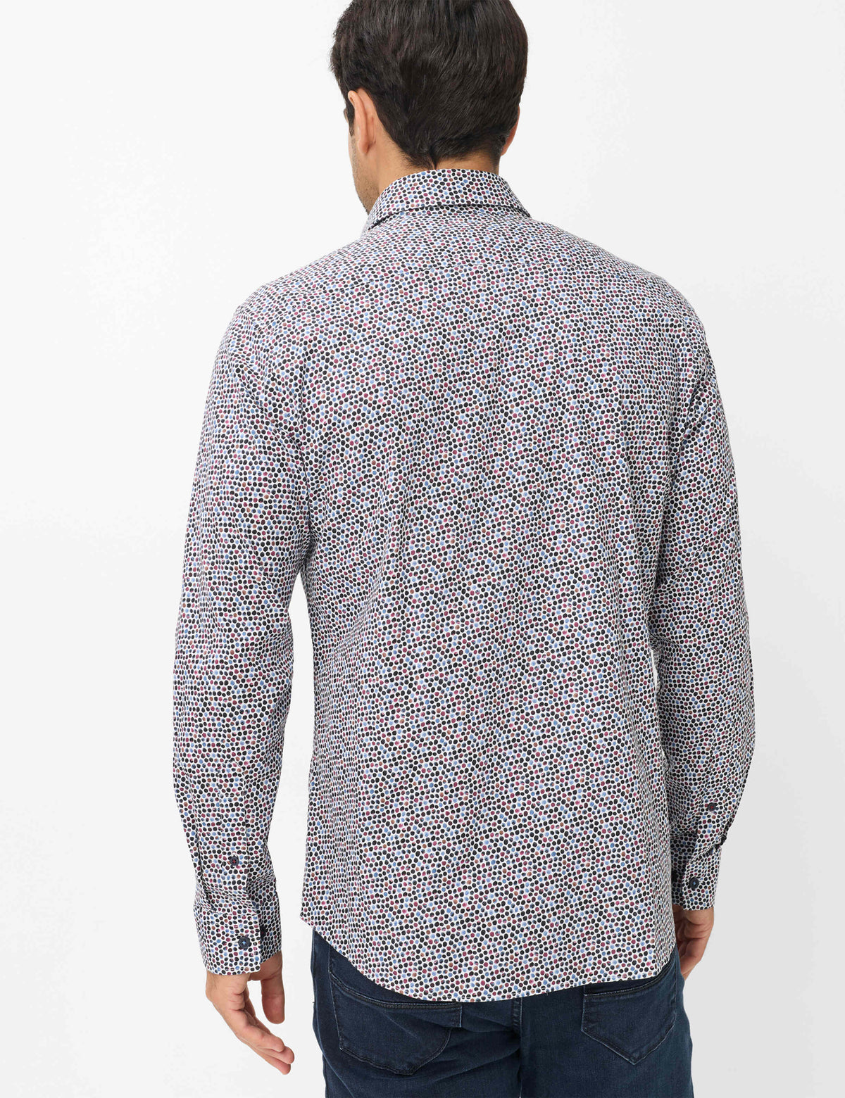 BRAX HAROLD P Langarm Hemd iced lavender print 74422200 74-0104-88 - HI-FLEX von BRAX