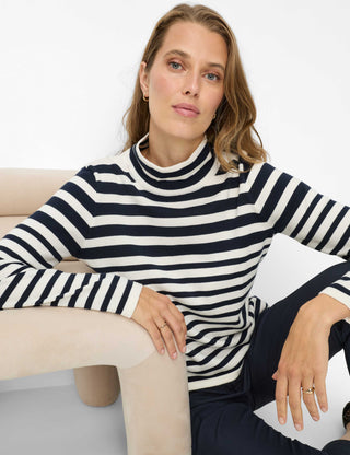 BRAX LESLEY Strickpullover - Coastal Navy Stripes - 90111900 90-6003-22