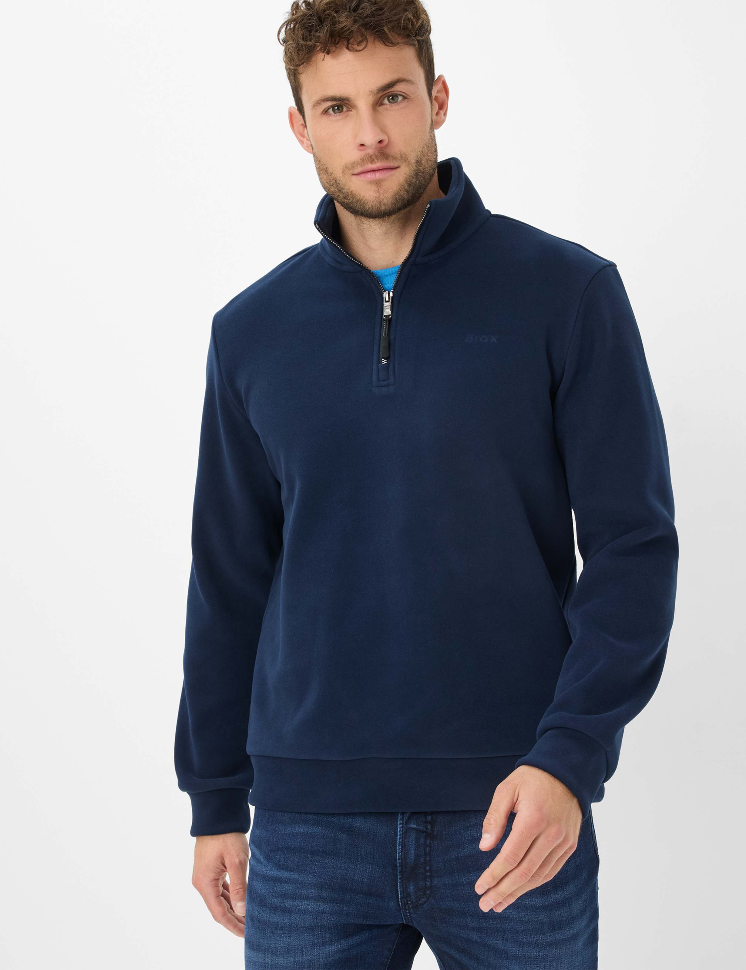 BRAX Sion Pullover/Longsleeve - Midnight Harbor Blue - 70621700 27-6028-23 von BRAX