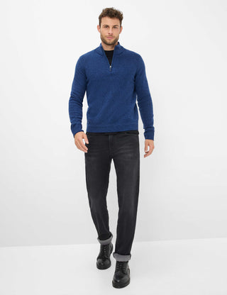 BRAX STEFFEN Langarm Pullover baltic 70133000 27-2358-25