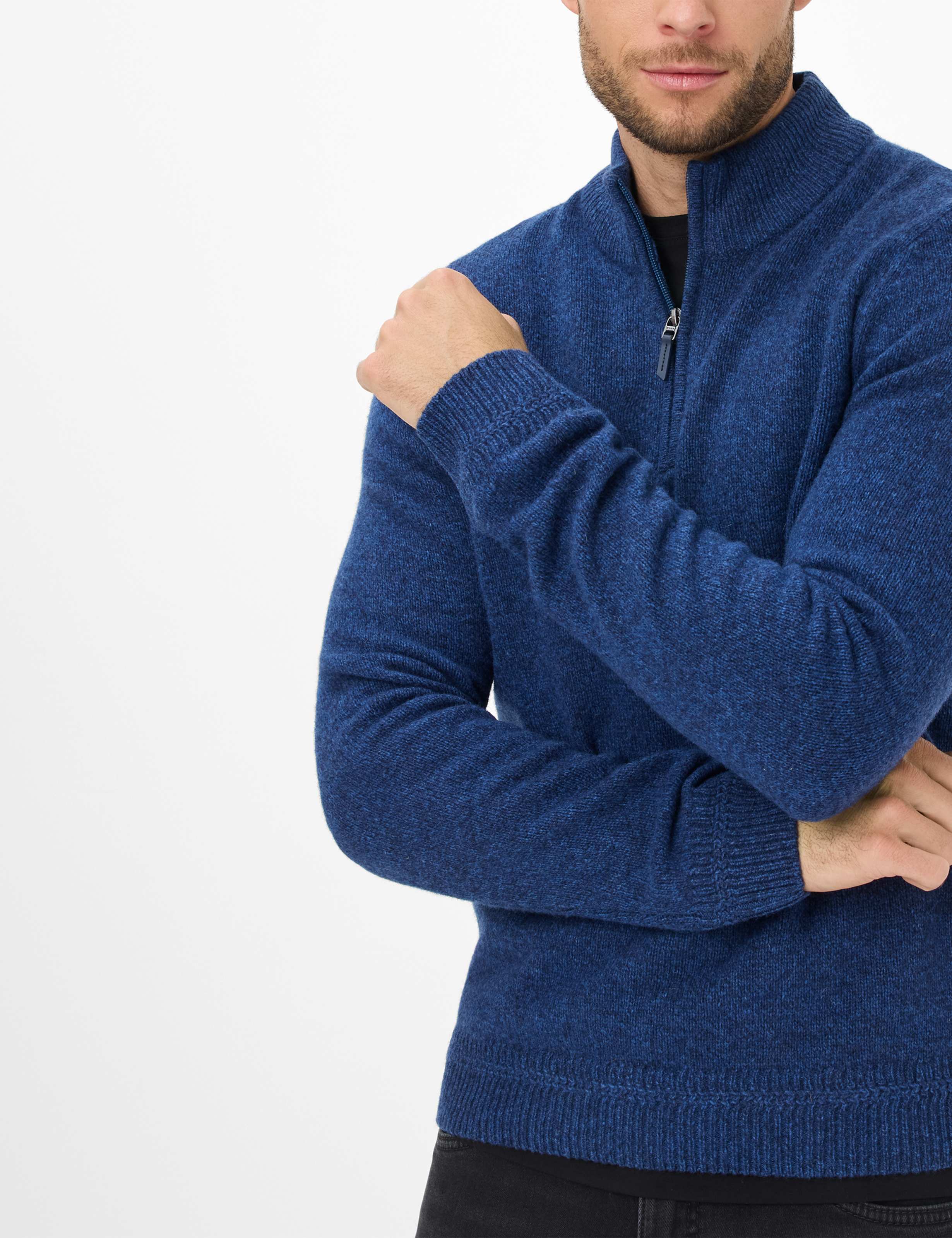 BRAX STEFFEN Langarm Pullover baltic 70133000 27-2358-25 von BRAX
