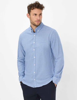 BRAX DANIEL C Langarm Hemd baltic 74418400 47-4828-25