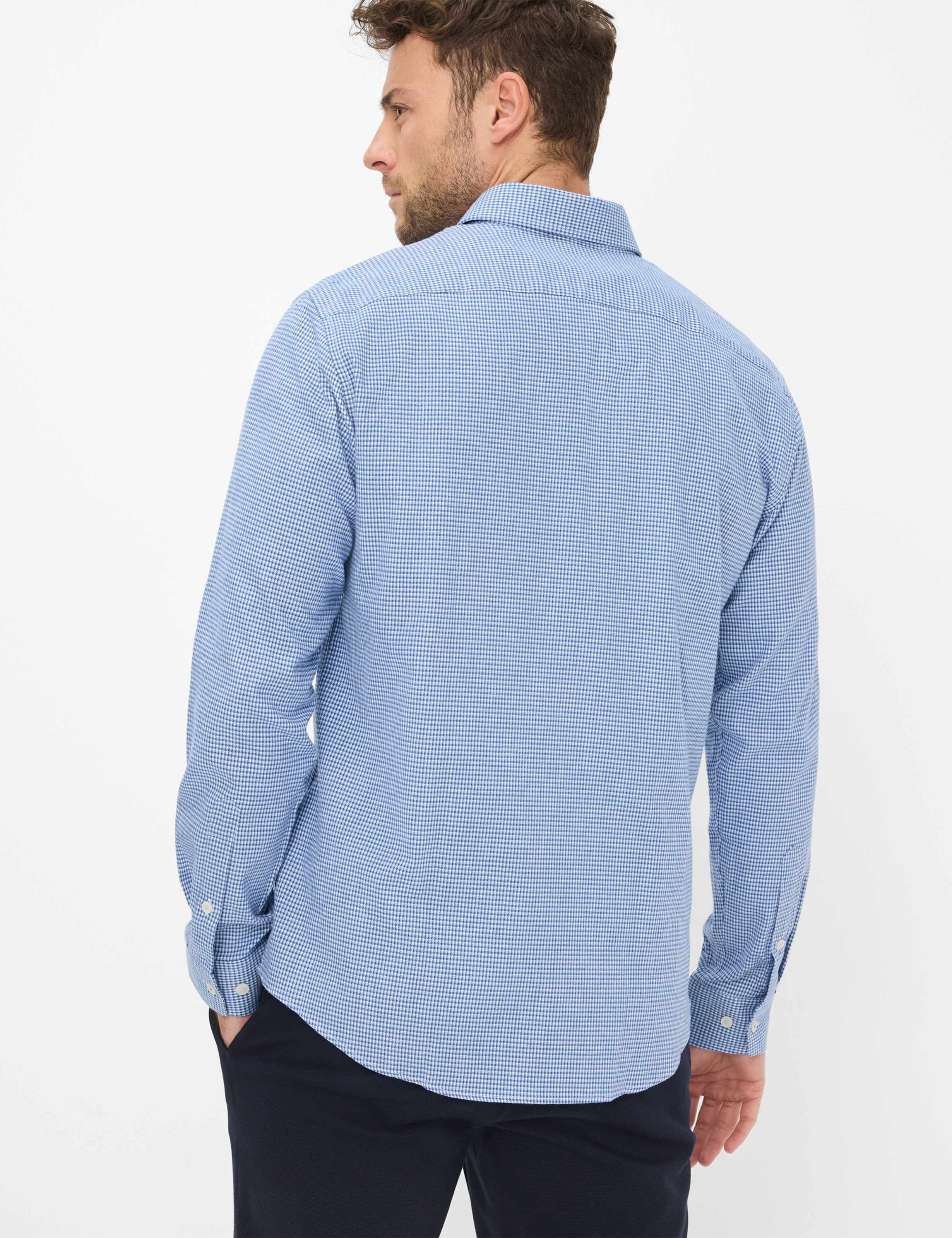 BRAX DANIEL C Langarm Hemd baltic 74418400 47-4828-25 von BRAX