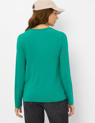 BRAX CARINA.L Langarm Shirt - Emerald Mist - 90655500 37-4608-31
