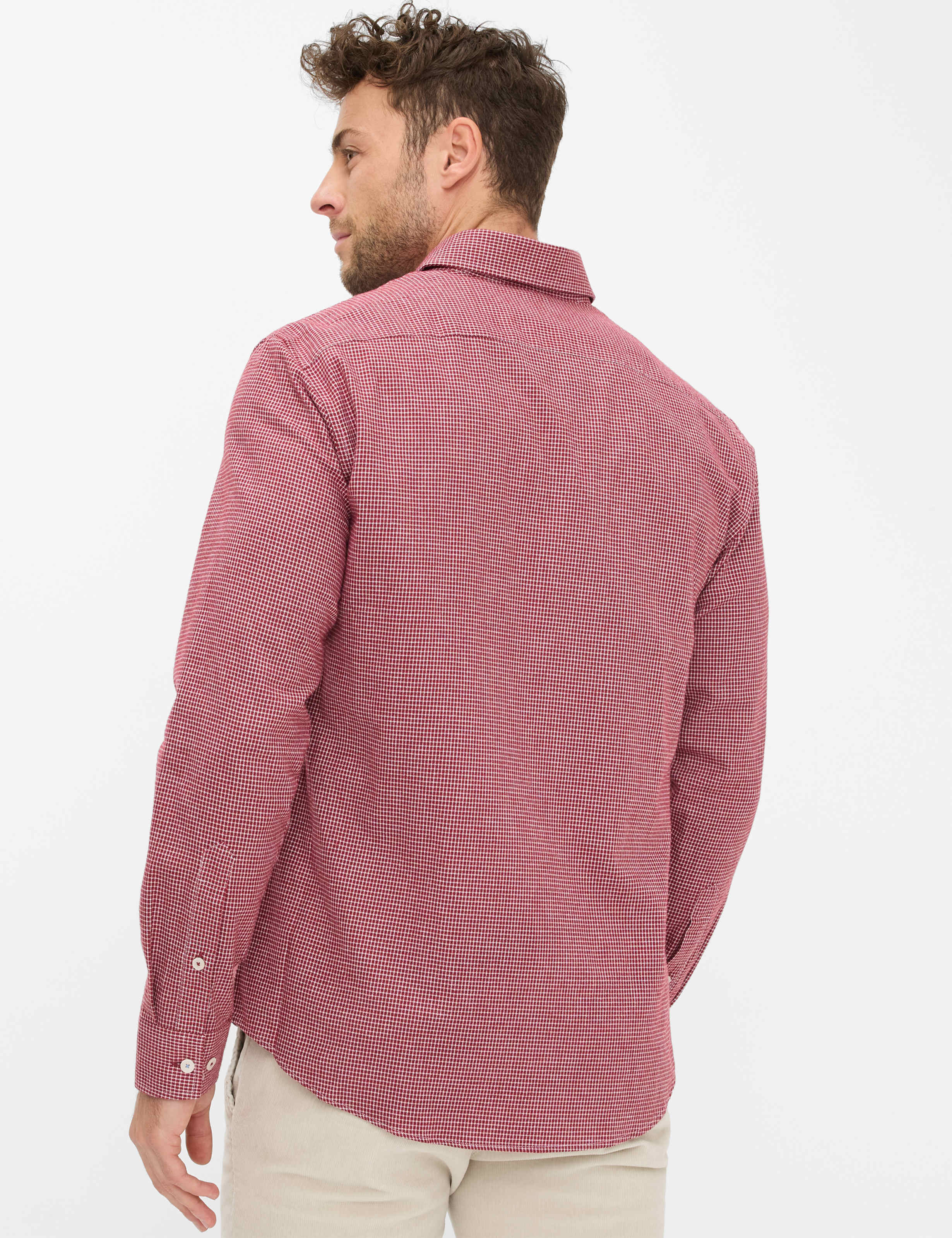 BRAX DANIEL C Langarm Hemd red wine 74418400 47-4828-42 von BRAX