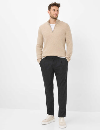 BRAX STEFFEN Langarm Pullover light camel 70133000 27-2358-59