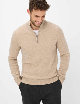 BRAX STEFFEN Langarm Pullover light camel 70133000 27-2358-59