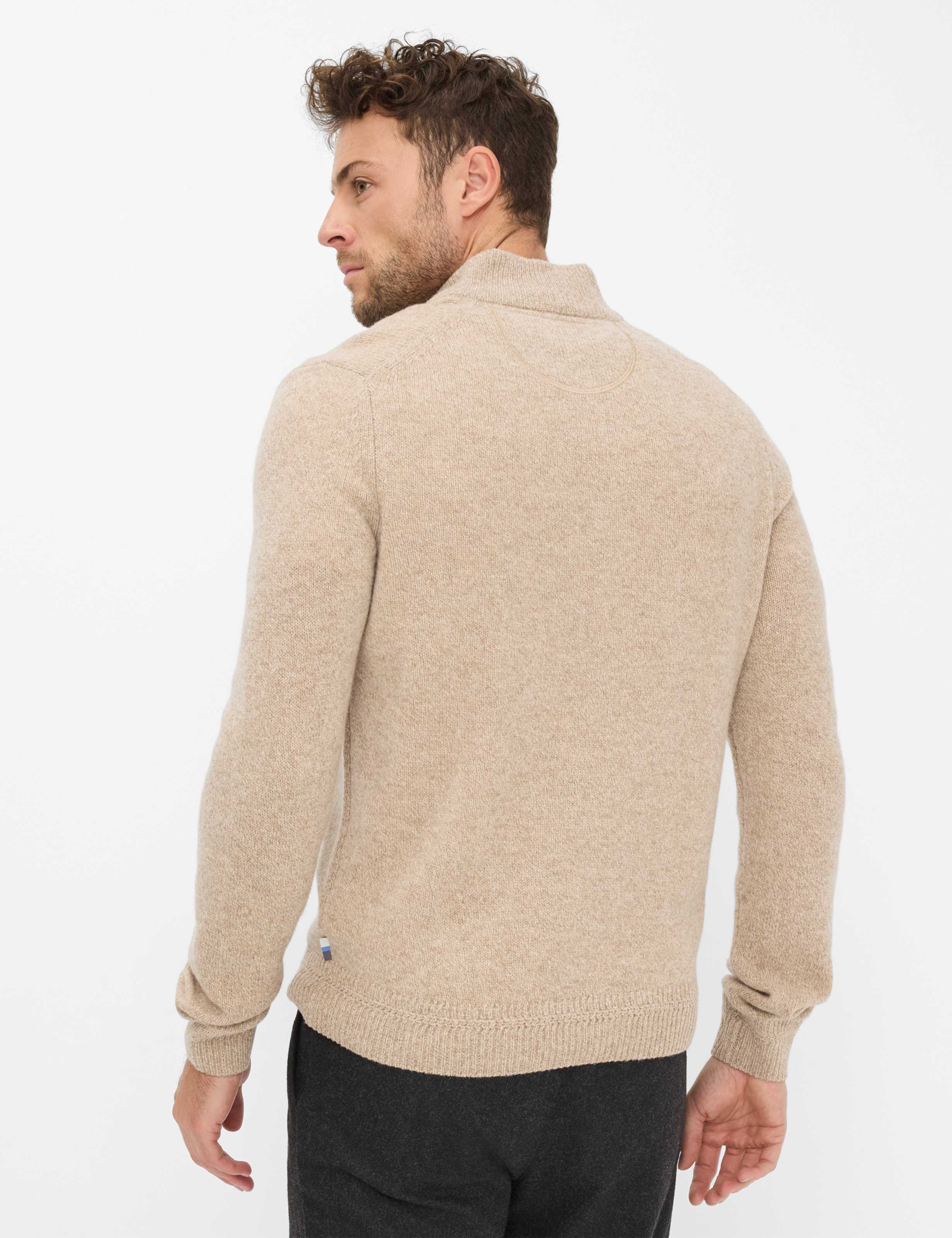 BRAX STEFFEN Langarm Pullover light camel 70133000 27-2358-59 von BRAX