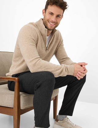 BRAX STEFFEN Langarm Pullover light camel 70133000 27-2358-59