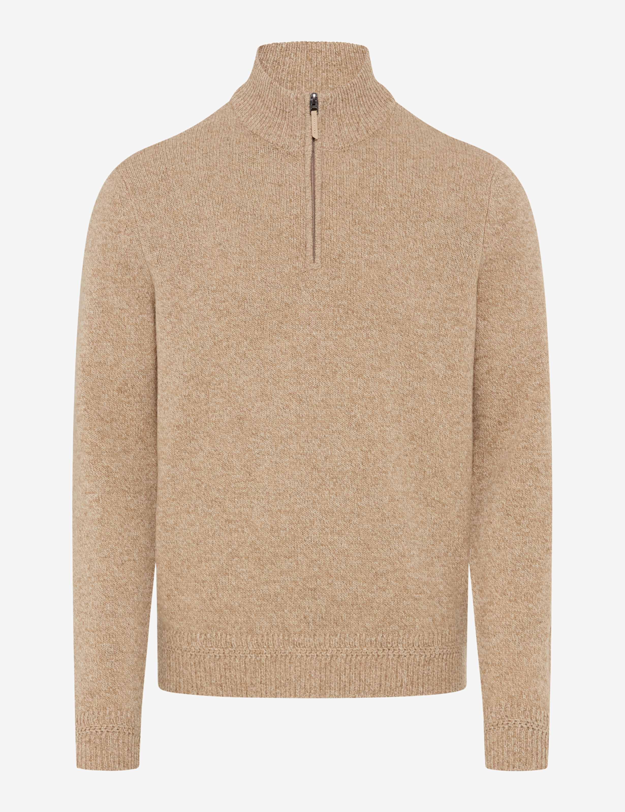 BRAX STEFFEN Langarm Pullover light camel 70133000 27-2358-59
