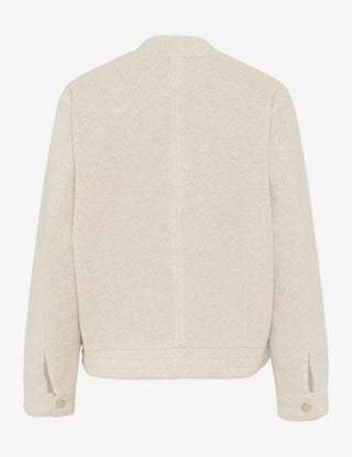 BRAX BECA.L Sweatjacke canvas - Sandstone Whisper - 90655800 37-4628-60