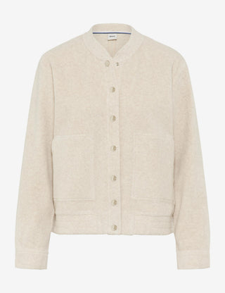 BRAX BECA.L Sweatjacke canvas - Sandstone Whisper - 90655800 37-4628-60