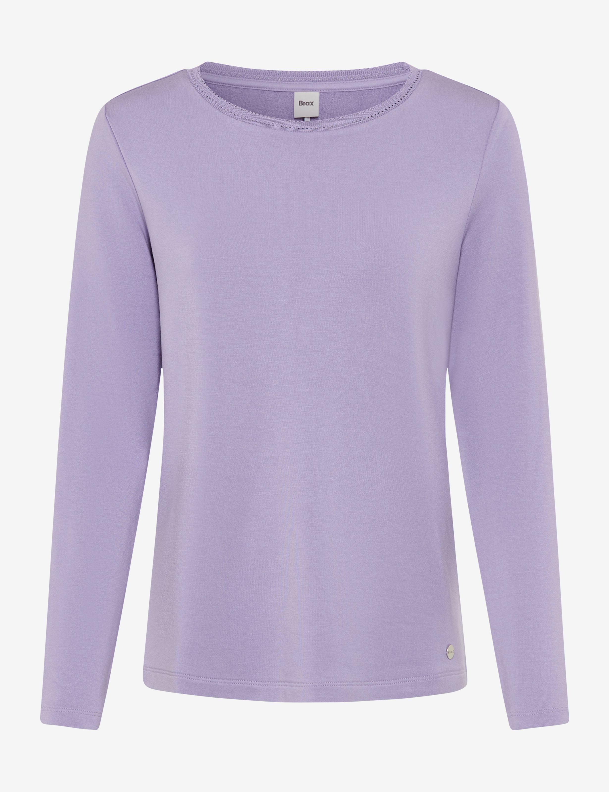 BRAX CARINA.L Langarm Shirt - Lavender Haze - 90655500 37-4608-86
