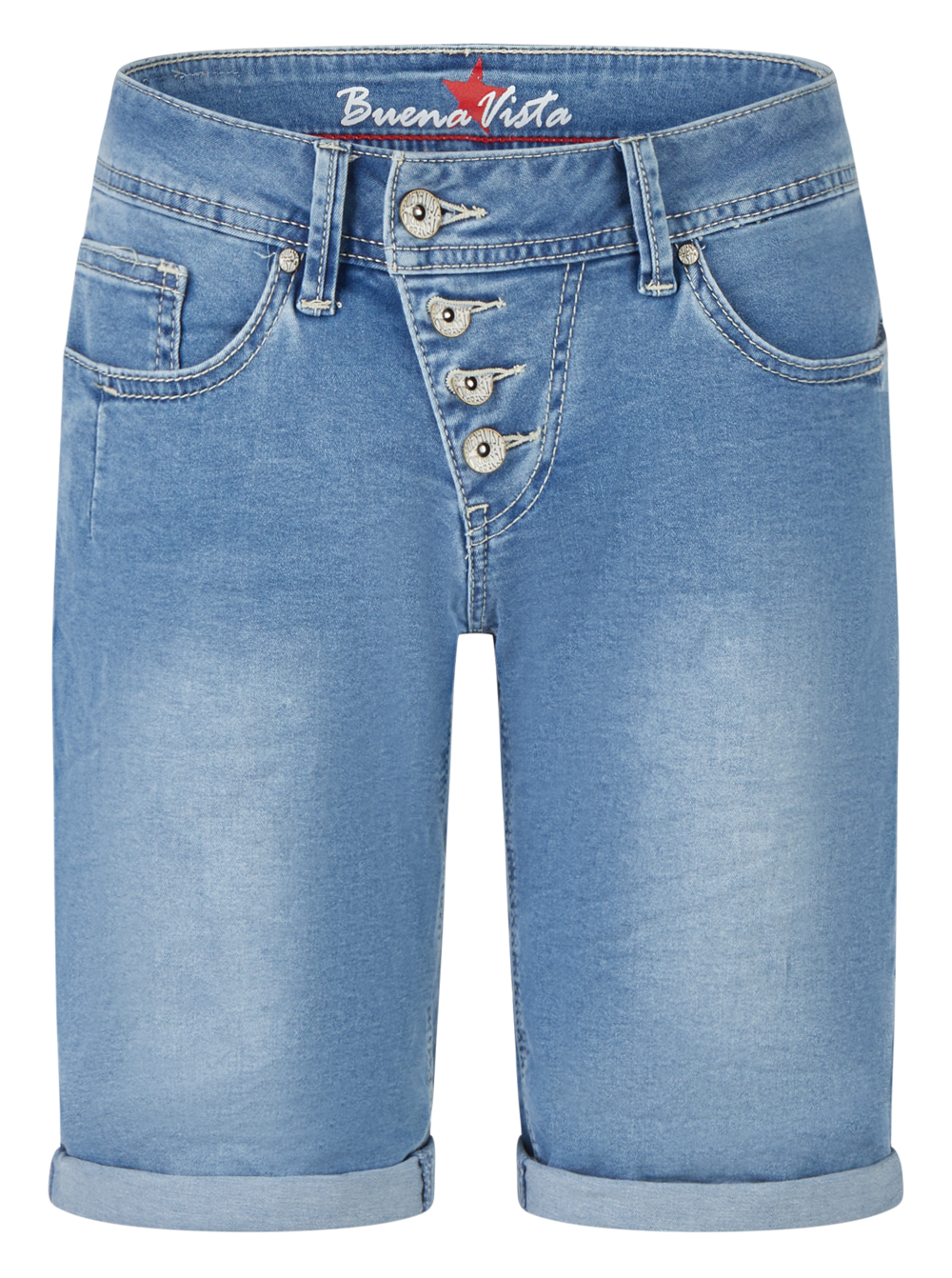 BUENA VISTA MALIBU SHORT charming blue BV B5025 102.8565 - Cozy Denim von Buena Vista
