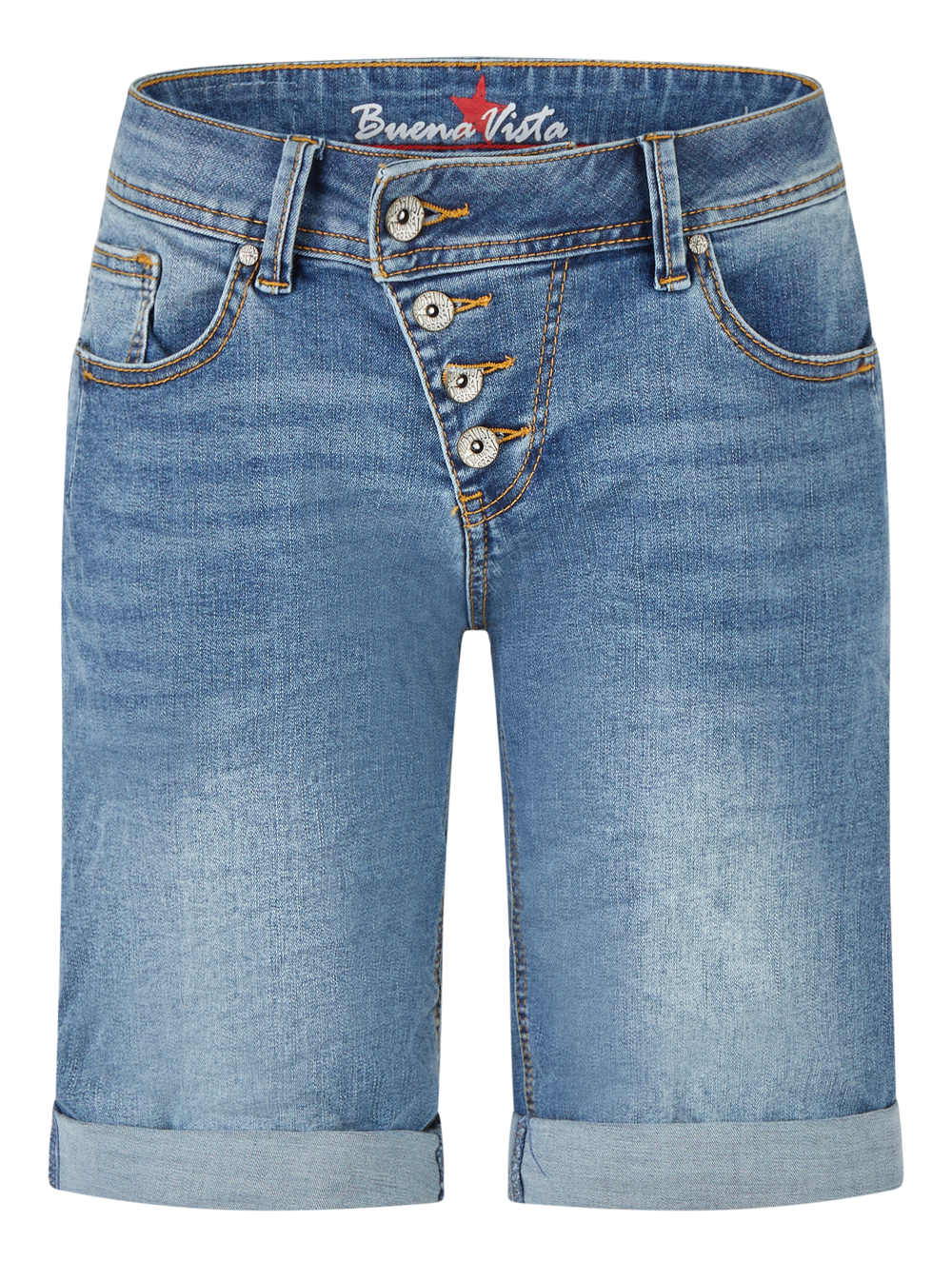 BUENA VISTA MALIBU SHORT bright denim BV B5025 410.4478 - Stretch Denim von Buena Vista