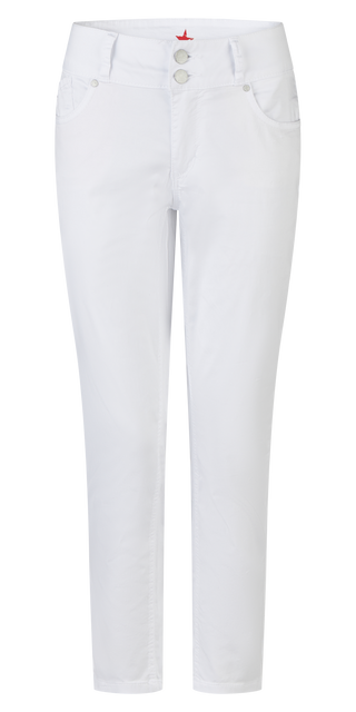 BUENA VISTA TUMMYLESS 7/8 white BV B5658 4003.32 - Stretch Twill