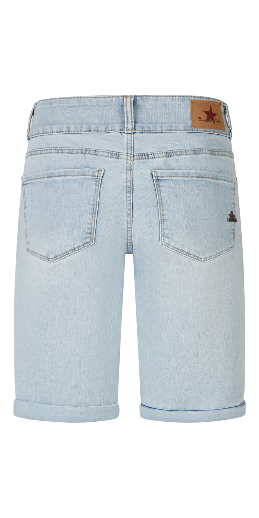 BUENA VISTA TUMMYLESS SHORT light indigo BV B5777 369.8070 - Stretch Denim von Buena Vista