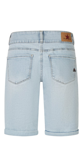BUENA VISTA TUMMYLESS SHORT light indigo BV B5777 369.8070 - Stretch Denim
