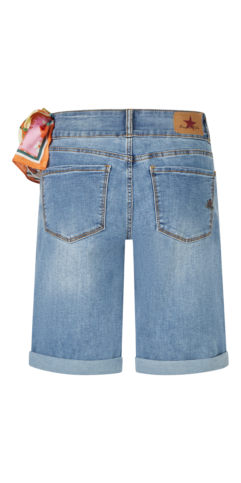 BUENA VISTA TUMMYLESS SHORT bright denim BV B5777 410 T.4478 - Stretch Denim von Buena Vista
