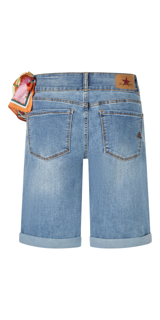 BUENA VISTA TUMMYLESS SHORT bright denim BV B5777 410 T.4478 - Stretch Denim