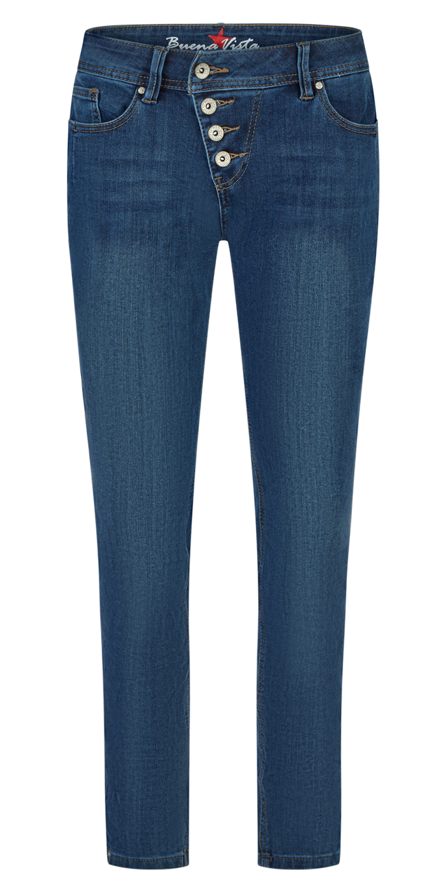 BUENA VISTA MALIBU CROPPED ink denim BV B5826 355.7007 - Stretch Jog Denim von Buena Vista