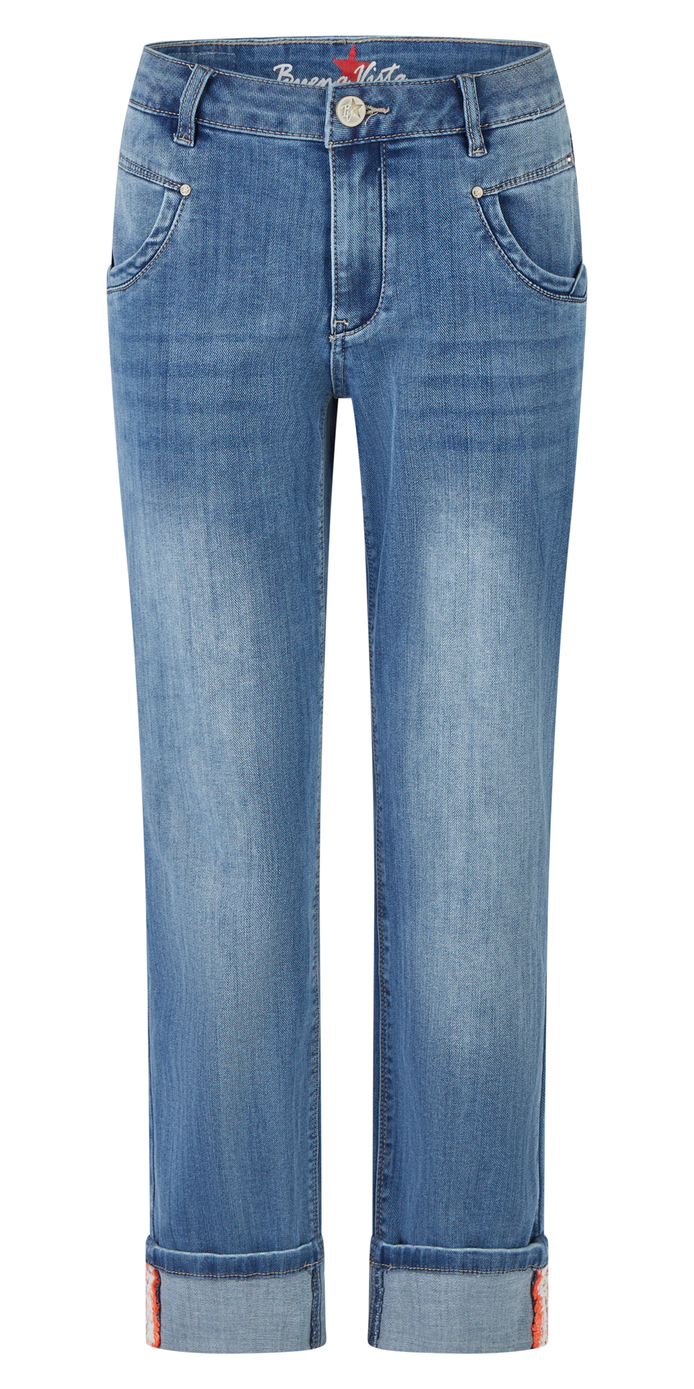 BUENA VISTA ANNA C STRAIGHT 7/8 ocean blue BV B5859 355 T.4503 - Stretch Denim von Buena Vista