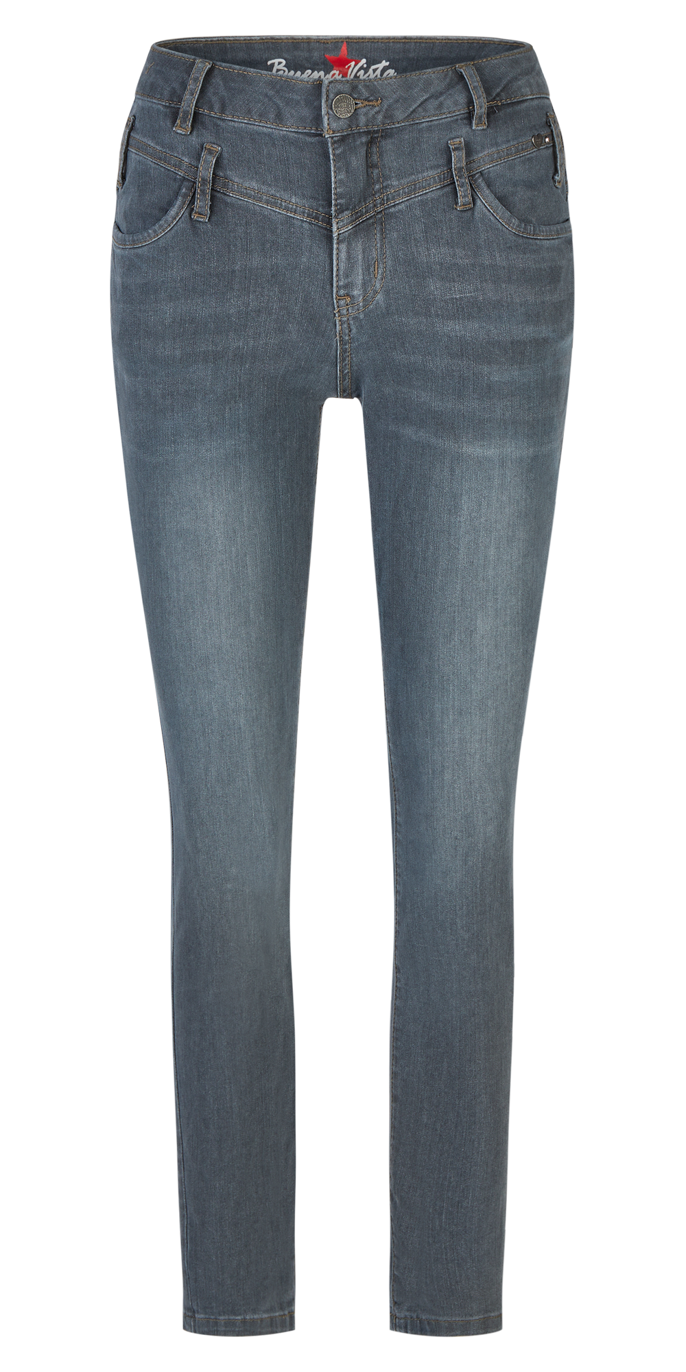 BUENA VISTA FLORIDA CROPPED anthracite denim BV B5912 399.8970 - Stretch Denim von Buena Vista