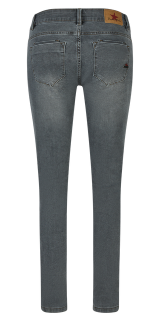 BUENA VISTA KIM-ZIP CROPPED anthracite denim BV B5965 399.8970 - Stretch Denim