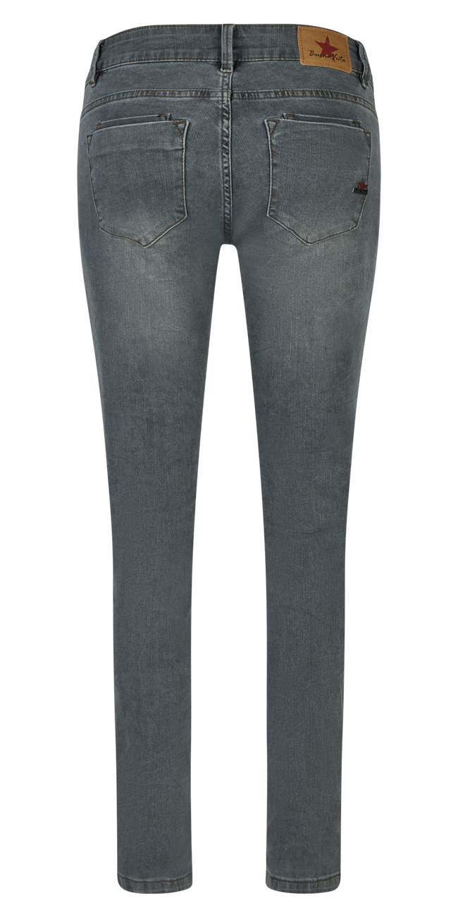 BUENA VISTA KIM-ZIP CROPPED anthracite denim BV B5965 399.8970 - Stretch Denim von Buena Vista