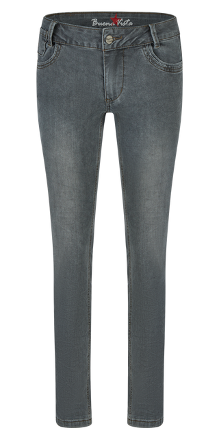 BUENA VISTA KIM-ZIP CROPPED anthracite denim BV B5965 399.8970 - Stretch Denim