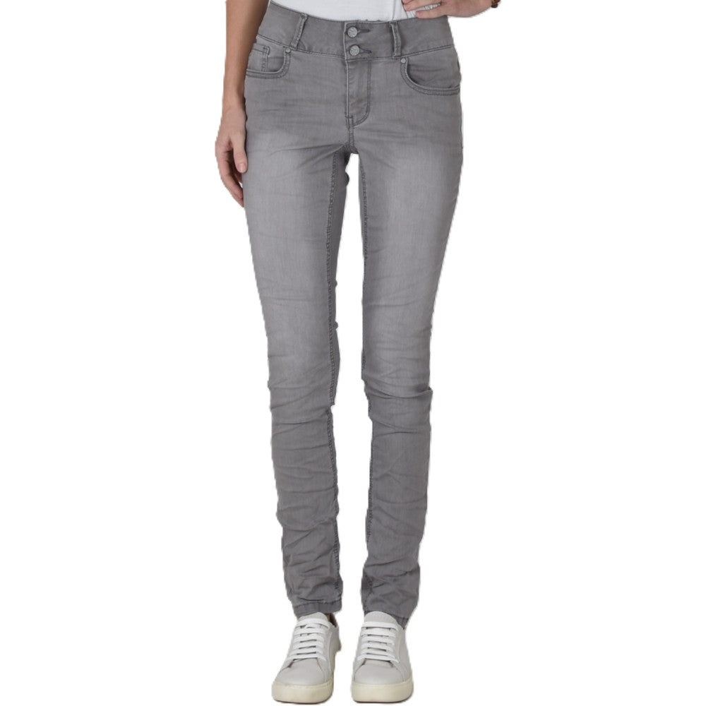 BUENA VISTA Tummyless Damen Jeans - Silver Haze Grey - 888 B5664 694.4580