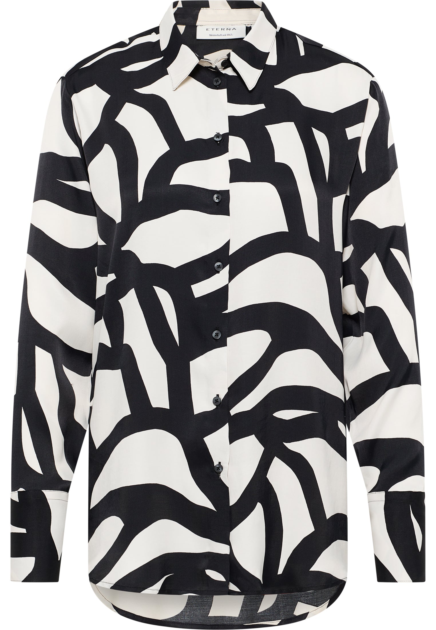 ETERNA LOOSE FIT Bluse - Zebra Ink Cream - 7362-39-D923