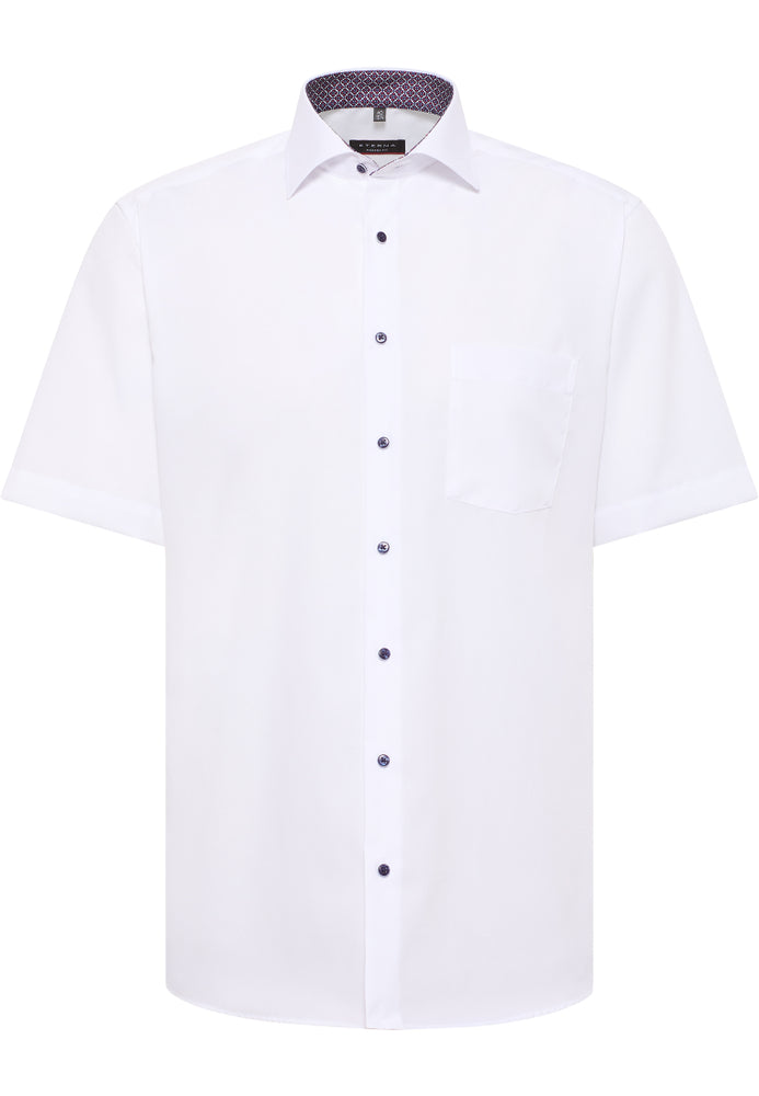 ETERNA MODERN FIT Kurzarm Hemd - Pure Alpine White - 1300-00-C149