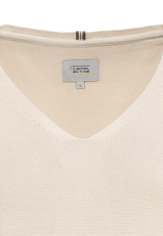 CAMEL ACTIVE Strickpullover Langarm - Linen Mist - 309534 3K88.17