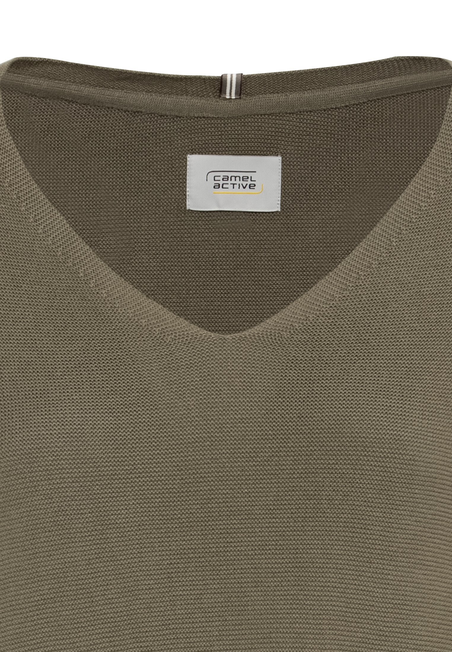 CAMEL ACTIVE Strickpullover Langarm - Mosswood Olive - 309534 3K88.32 von Camel Active